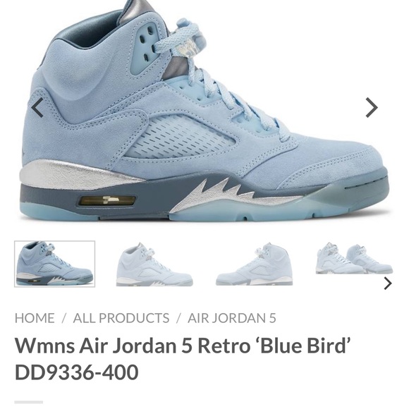 NEW Wmns Air Jordan 5 Retro ‘Blue Bird’